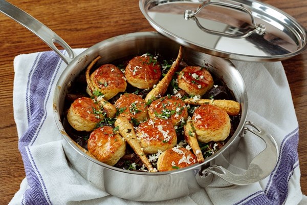 Braised venison cobbler