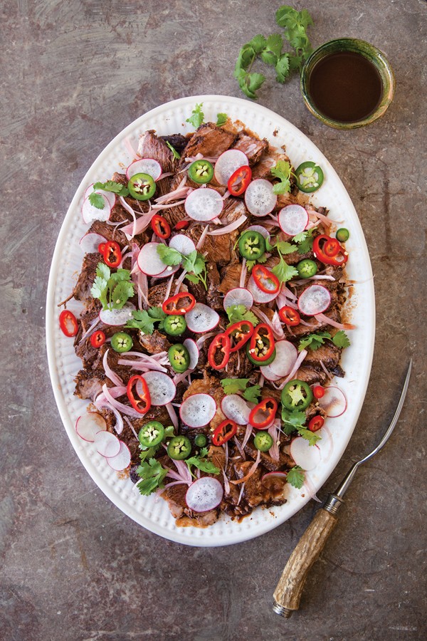 Braised zabuton with coffee beans