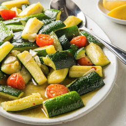 Braised zucchini