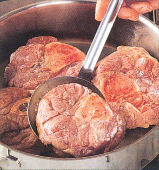 Braising sinewy cuts of meat