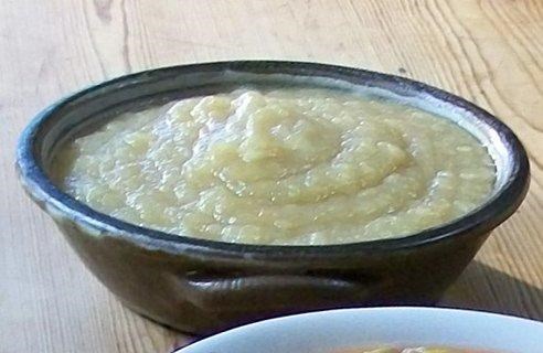 Bramley apple compote