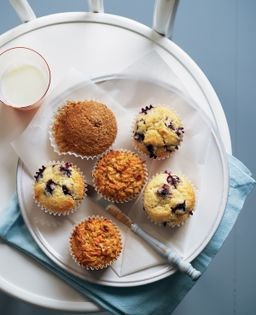 Bran and raisin muffins