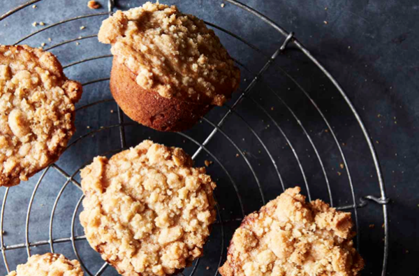 Brandied apple honey muffins