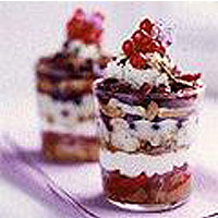 Brandied cherry trifle