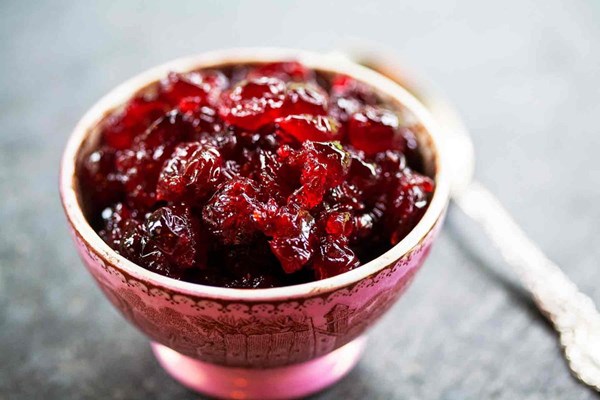 Brandied cranberries