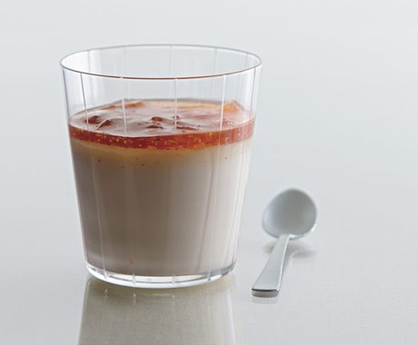 Brandied fig vanilla pudding