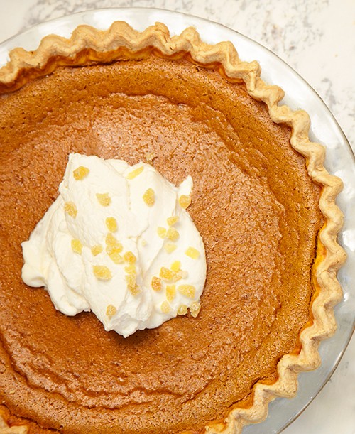 Brandied pumpkin pie