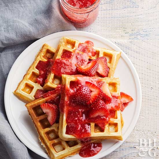 Brandied strawberry freezer jam
