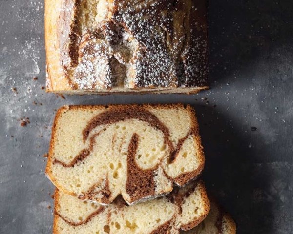 Brandy Alexander marble cake