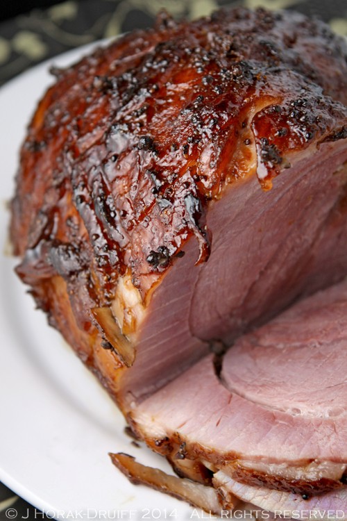 Brandy and coke glazed gammon 