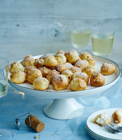 Brandy custard choux buns