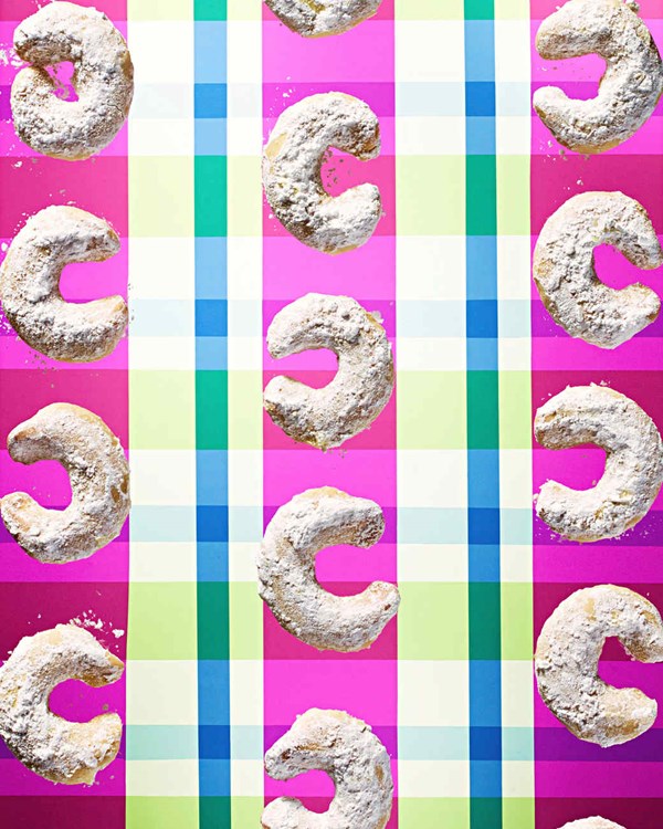 Brandy-nutmeg crescents