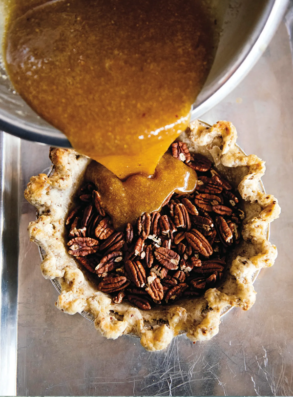 Brandy pecan pie