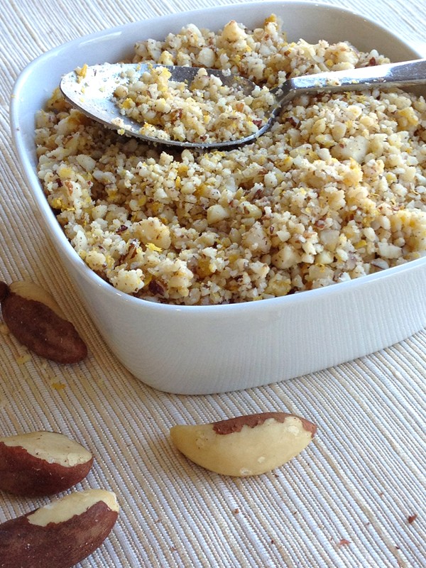 Brazil nut parmezan