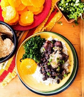 Brazilian black bean stew (Feijoada)
