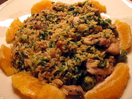 Brazilian chicken with olives