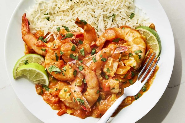 Brazilian coconut-shrimp stew