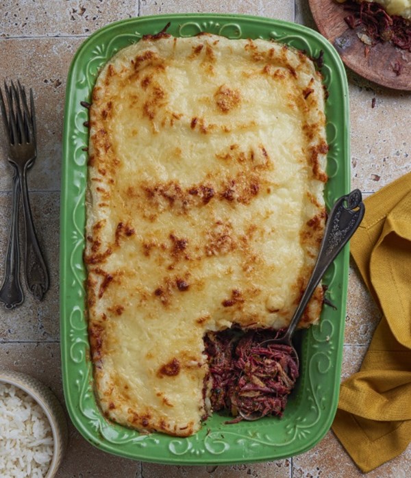 Brazilian cottage pie (Escondidinho de carne seca)