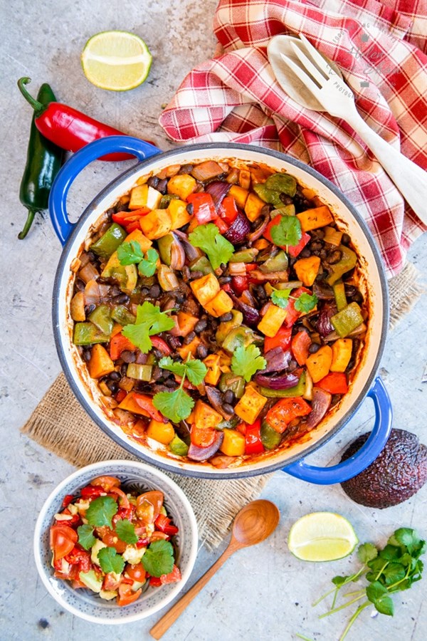 Brazilian roasted vegetable feijoada