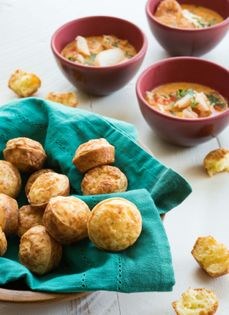 Brazilian tapioca and cheese rolls