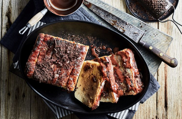 Bread and butter pudding meets banana split