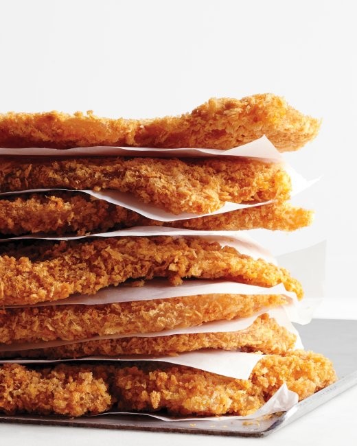 Breaded chicken cutlets