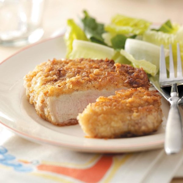 Breaded pork chops