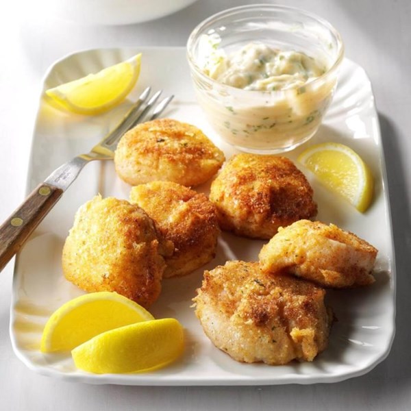 Breaded sea scallops 