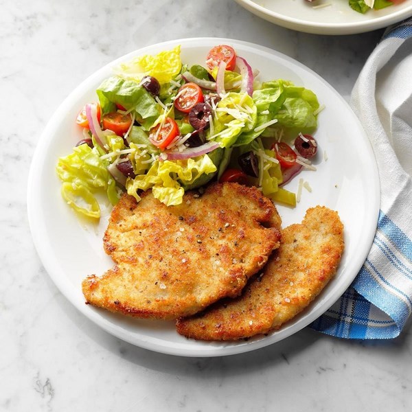 Breaded turkey breasts