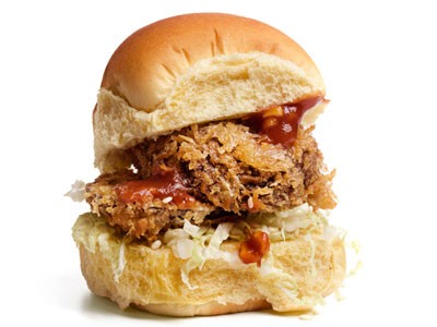 Breaded veggie sliders