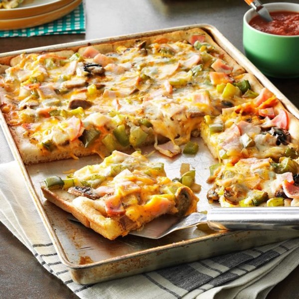 Breadstick pizza