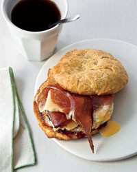 Breakfast biscuit sandwiches