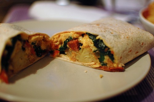 Breakfast burritos 