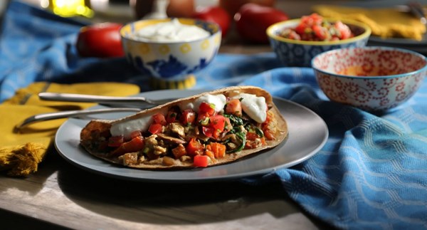 Breakfast fajitas
