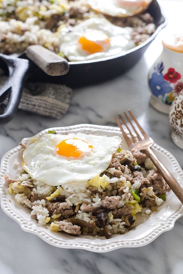 Breakfast fried rice