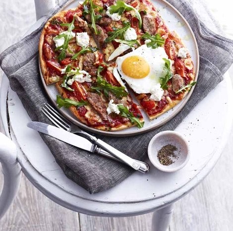 Breakfast pizza