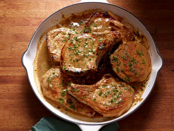 Breakfast pork chops