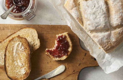 Breakfast porridge bread