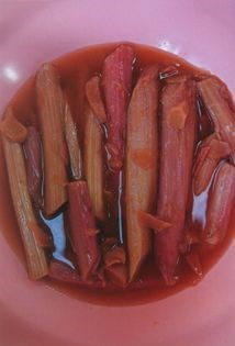 Breakfast rhubarb with ginger