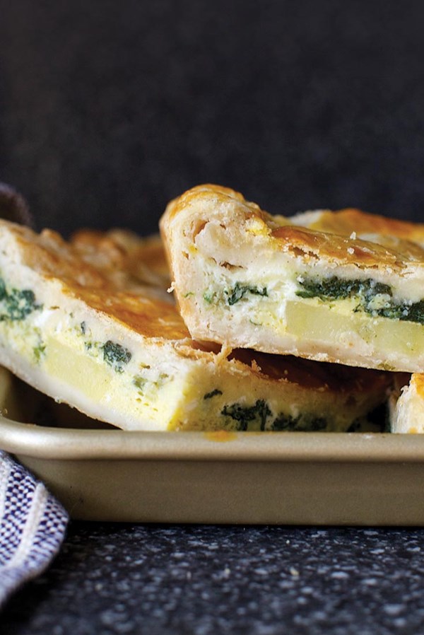 Breakfast slab pie