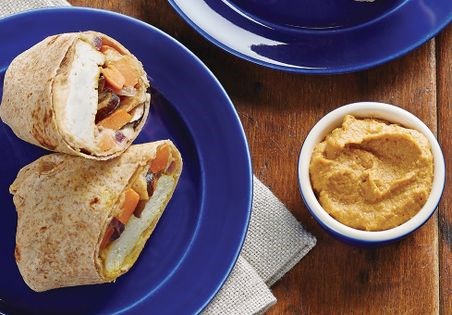 Breakfast tofu burritos