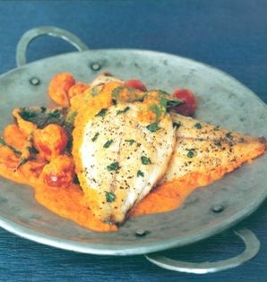 Bream in ginger, chilli and tomato