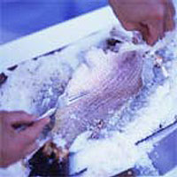 Bream in salt