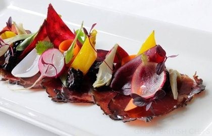 Bresaola, Gambledown Farm short horn home cured, pickled vegetables
