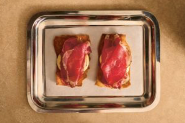 Bresaola with Parmesan custard