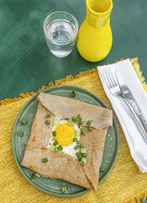 Breton bulgur crêpes (Galettes au Sarrisin)