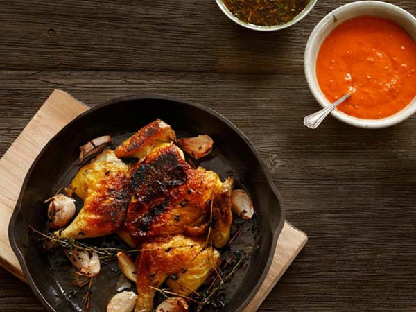 Brick Cornish hens