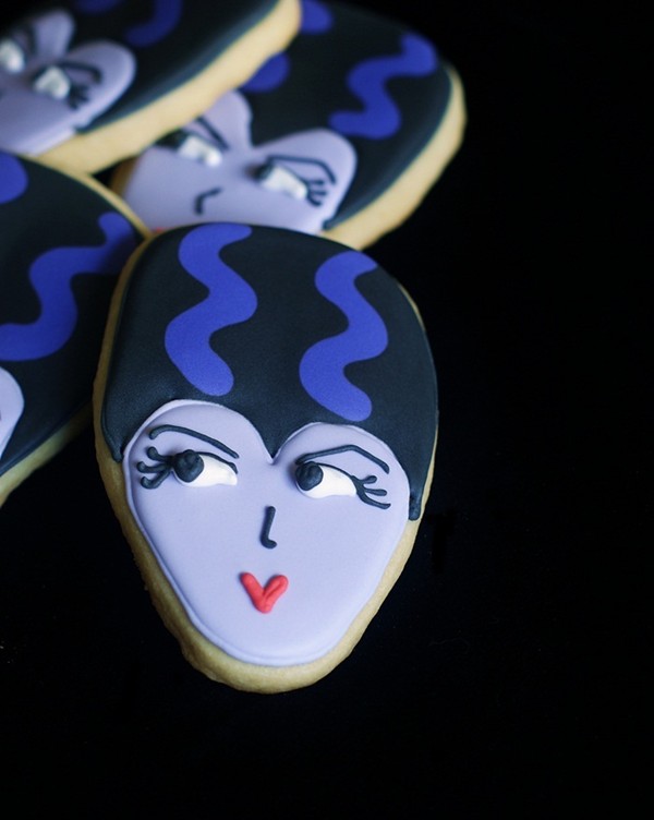 Bride of Frankenstein cookies