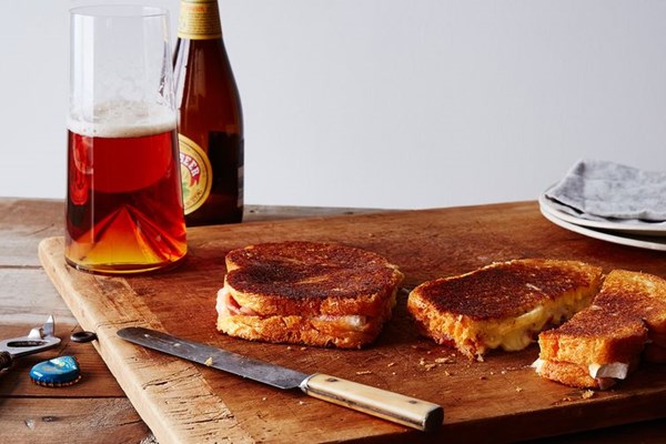 Brie and prosciutto melt