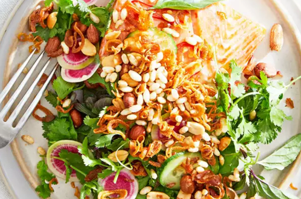Bright and crunchy salmon